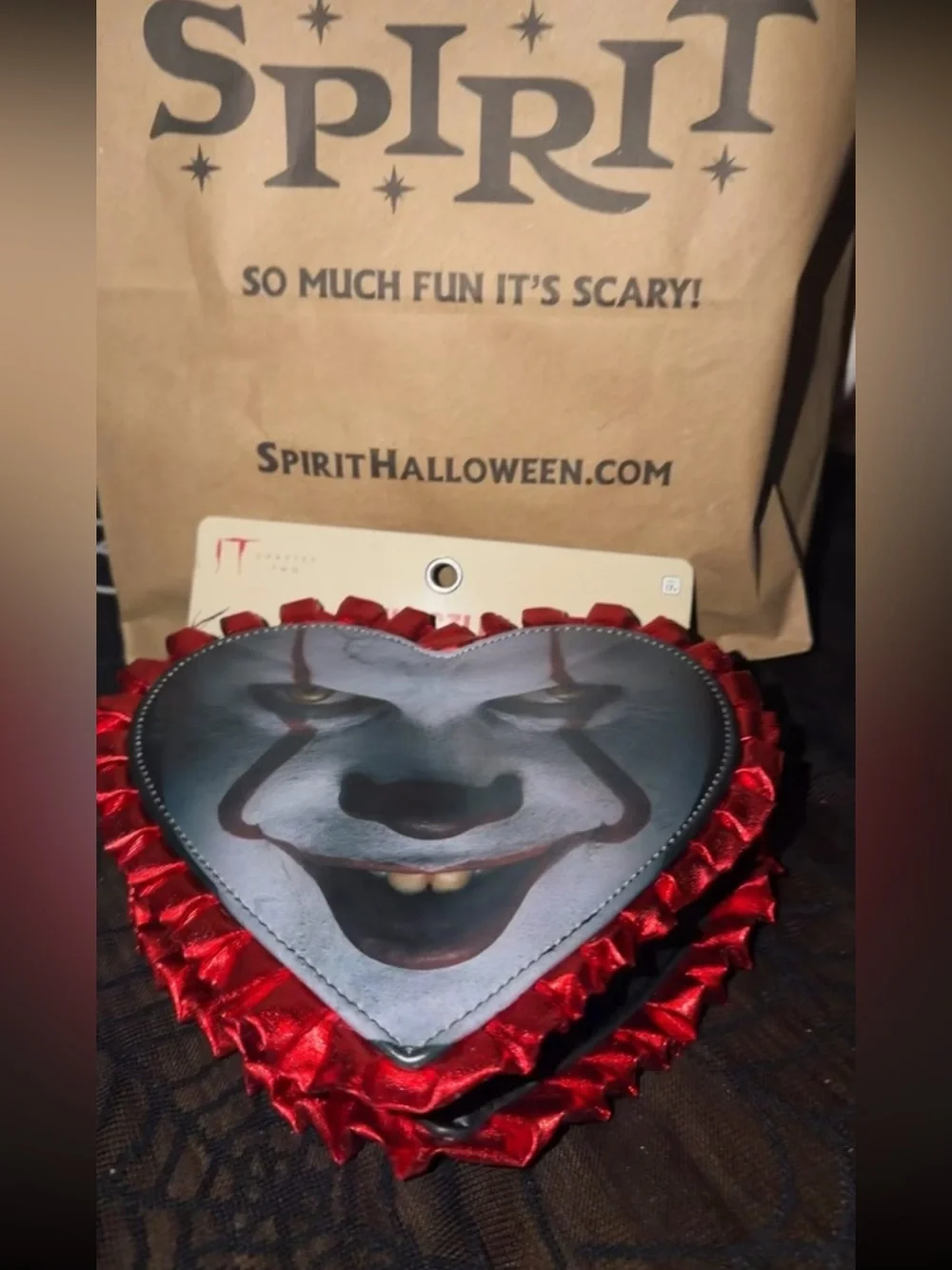 IT Chapter Two Pennywise Heart Wristlet Bag